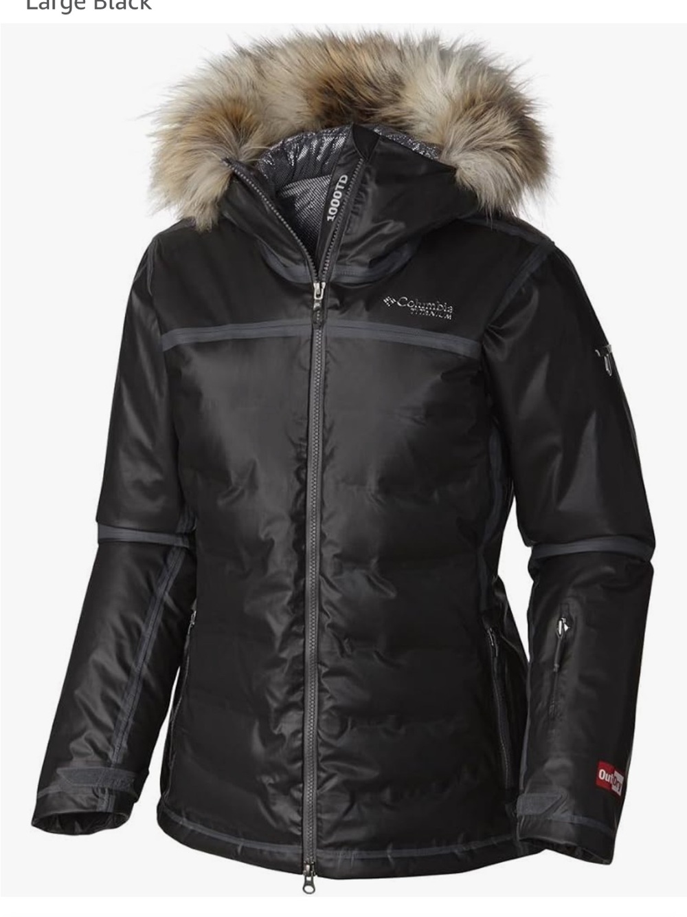 Columbia outdry Ex diamond heat zone , Faux-Fur Trim